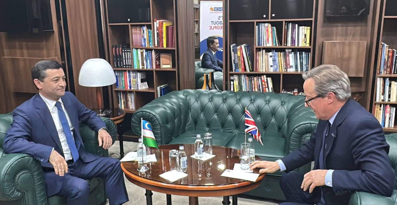 Baxtiyor Saidov Buyuk Britaniyadagi hamkasbi Devid Kemeron bilan uchrashdi