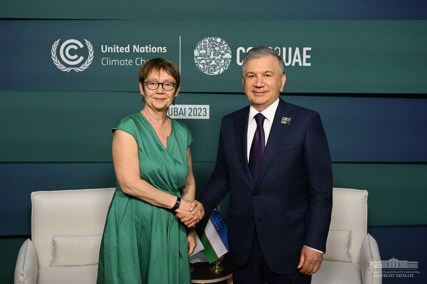 Shavkat Mirziyoyev YTTB prezidenti bilan uchrashdi