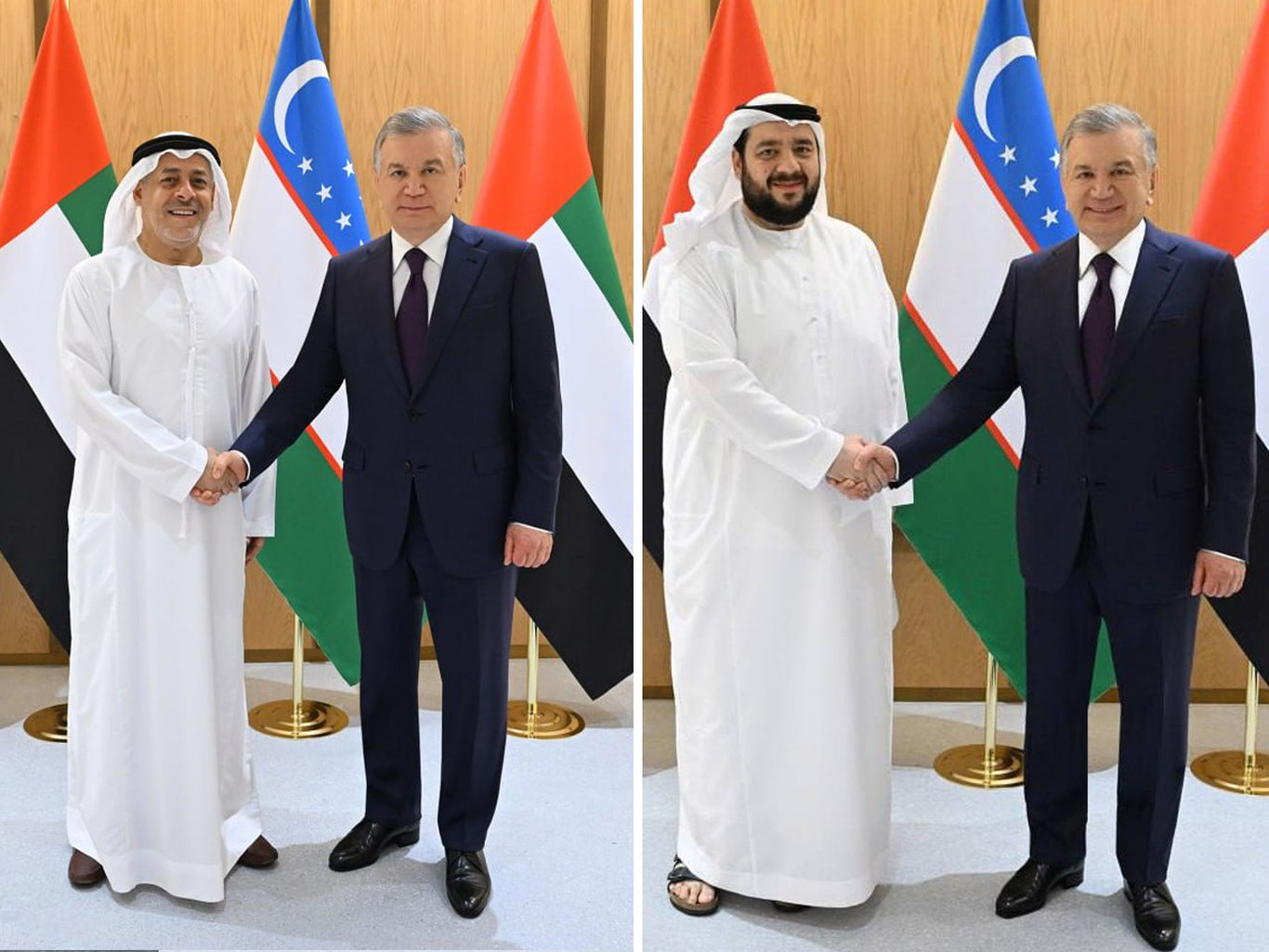 Shavkat Mirziyoyev Dubayda bir nechta delegatsiyalar bilan uchrashdi