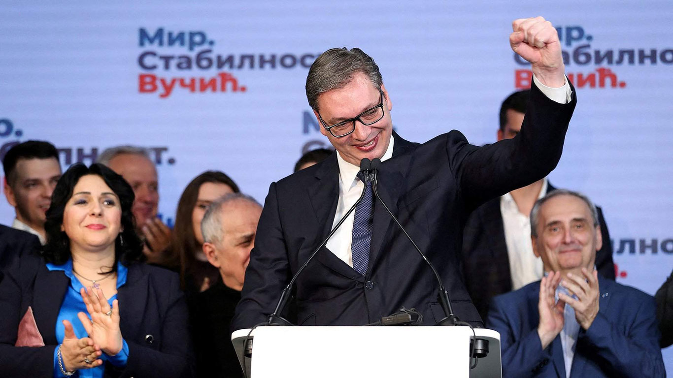 Serbiyadagi parlament saylovlarida prezident Vuchich koalitsiyasi yetakchilik qilmoqda