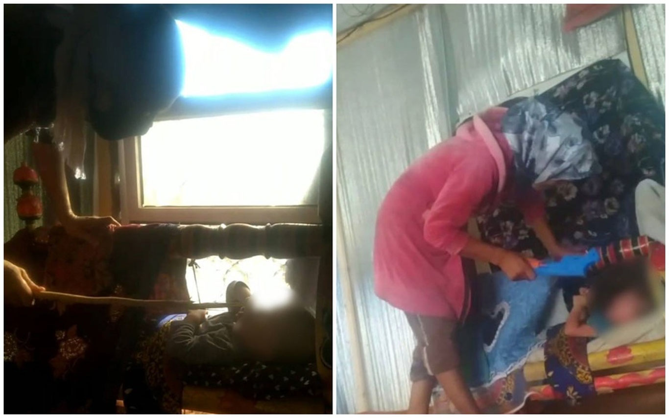 Buxoroda ayol yosh bolasini beshikka bog‘lab, tayoq bilan doimiy kaltaklab kelgani aniqlandi
