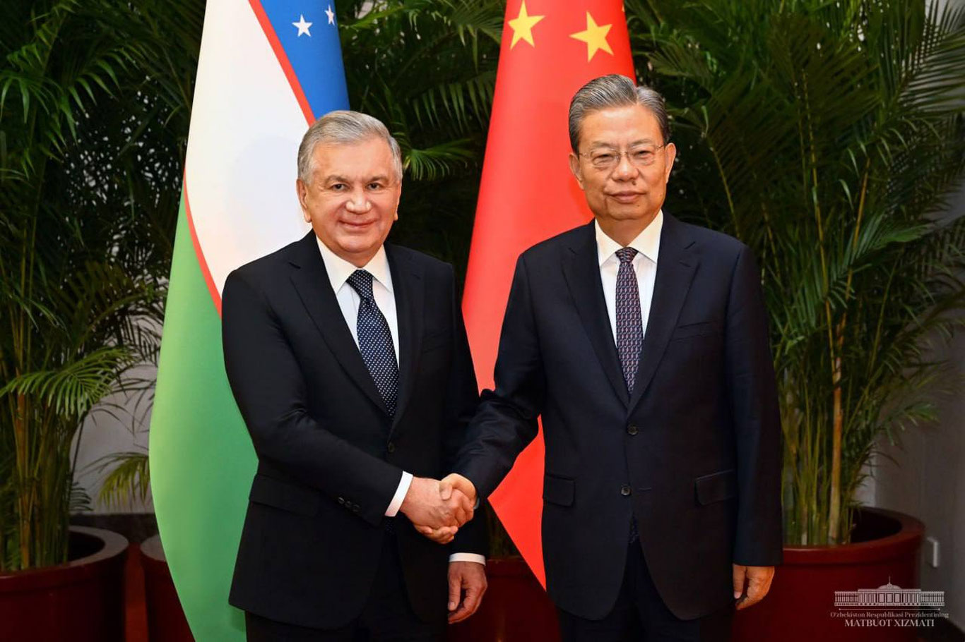 Shavkat Mirziyoyev Xitoy Bosh vaziri bilan uchrashdi