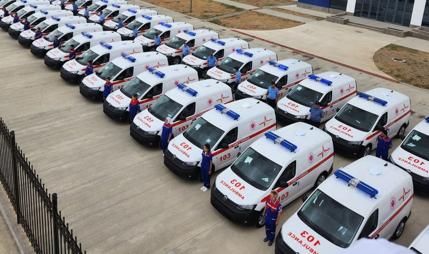 “Tez yordam”ning 3 ta hududiy filialiga “Volkswagen Caddy” avtomashinalari topshirildi