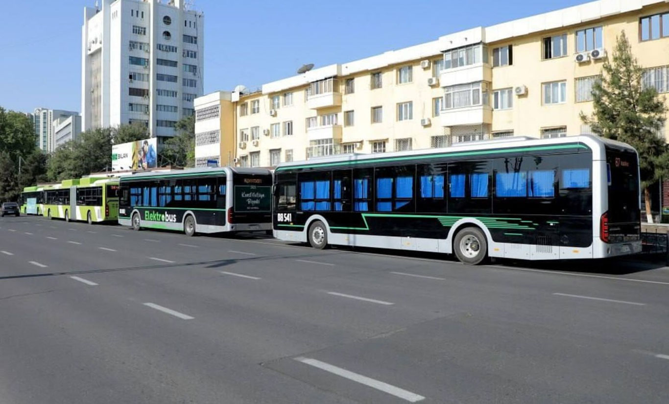 Andijonga elektrobuslar keltirildi