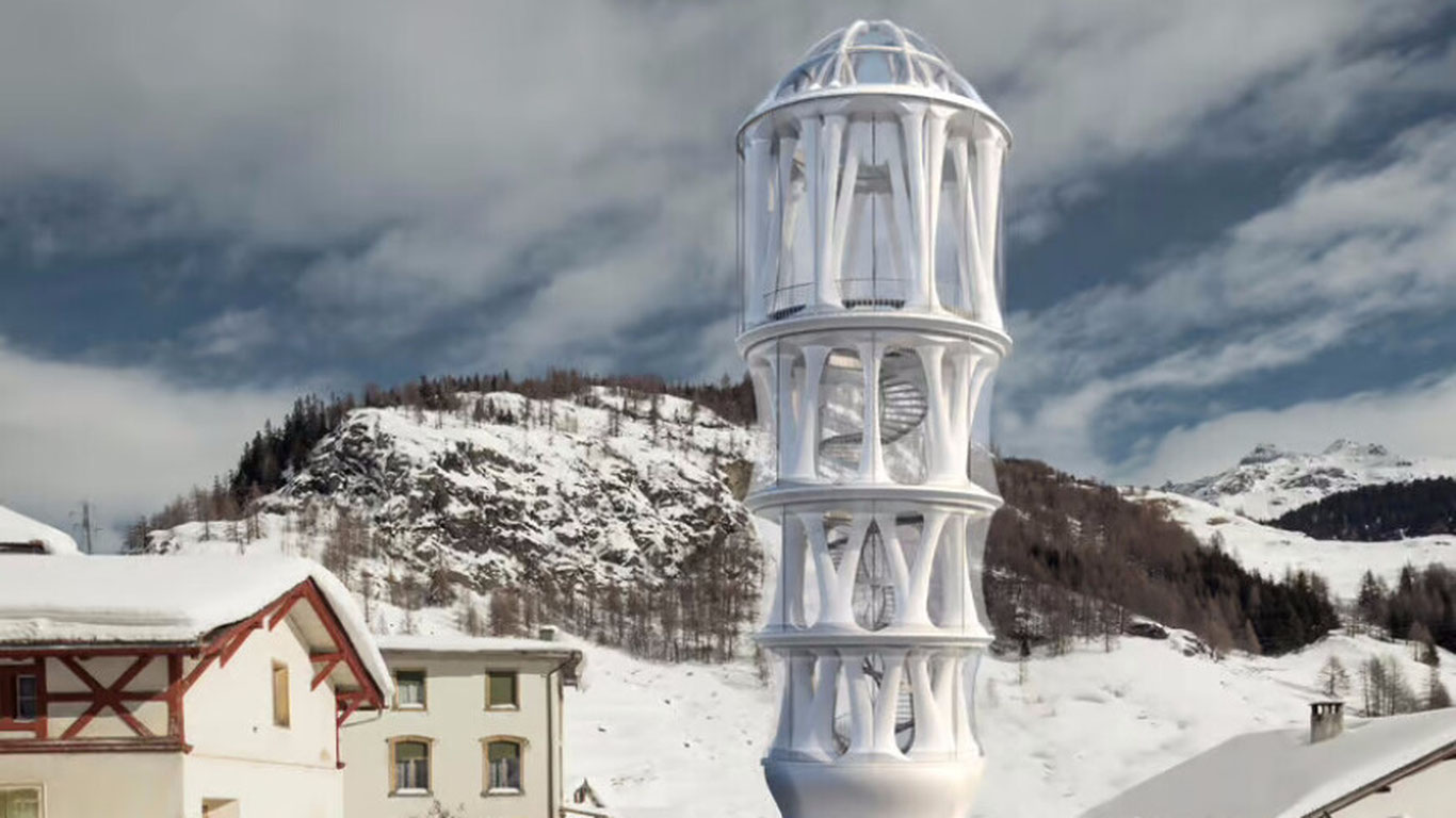 Алп тоғларида 3D босилган энг катта бино қурилади