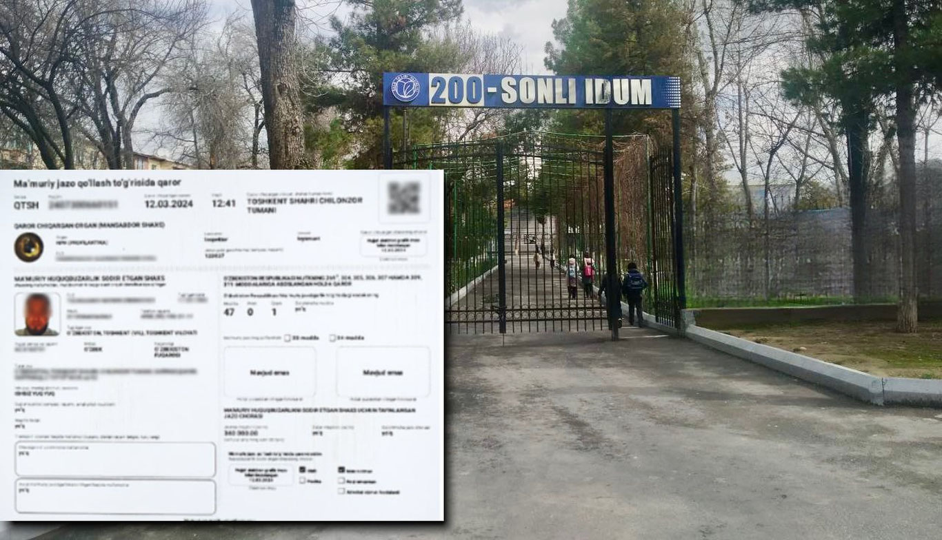 Дарсга келмаётган ўқувчининг отаси мактабда жанжал кўтарди