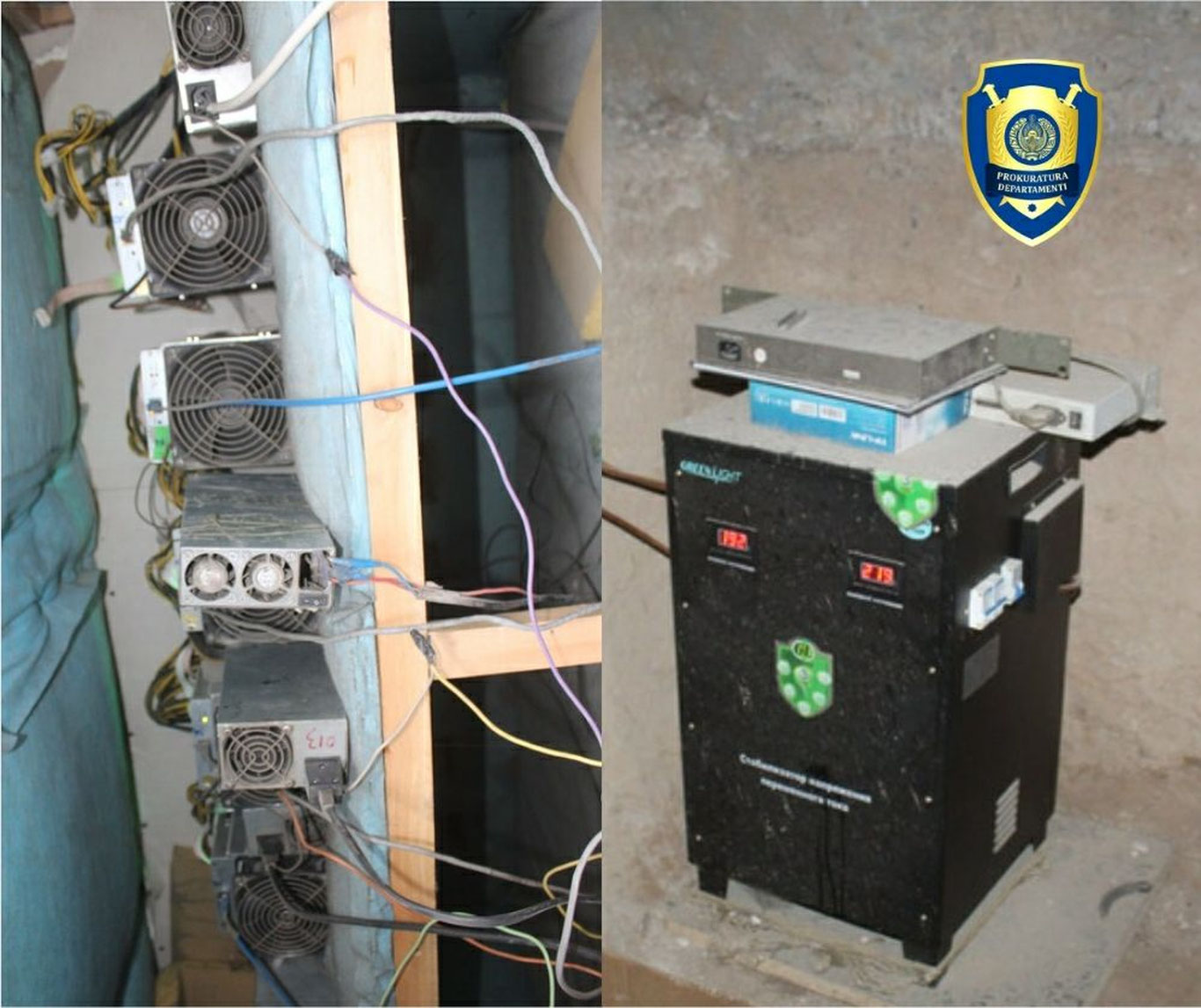 Зангиотада яна бир майнинг ферма фош бўлди