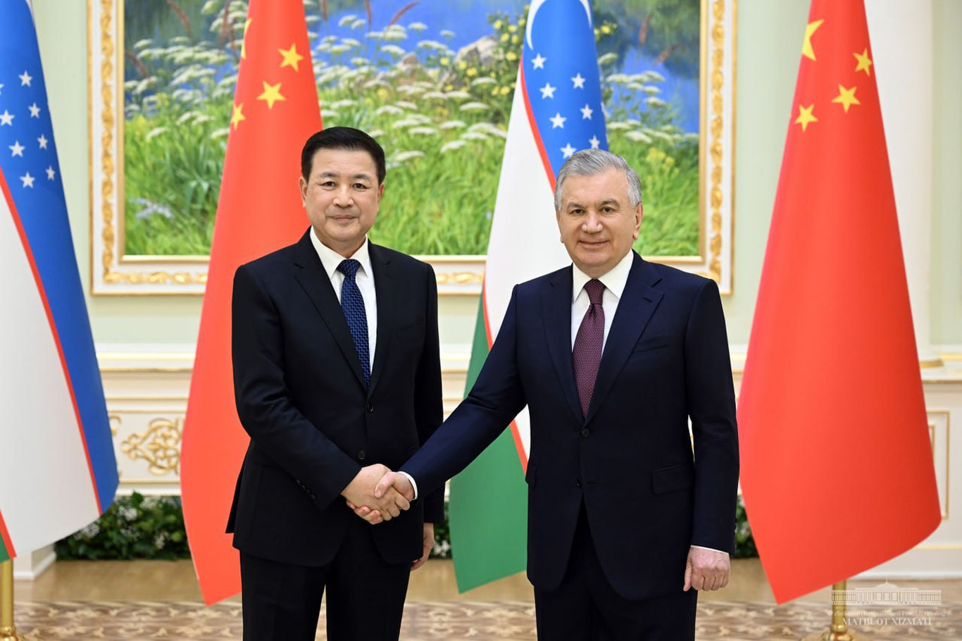 Shavkat Mirziyoyev XXR delegatsiyasini qabul qildi