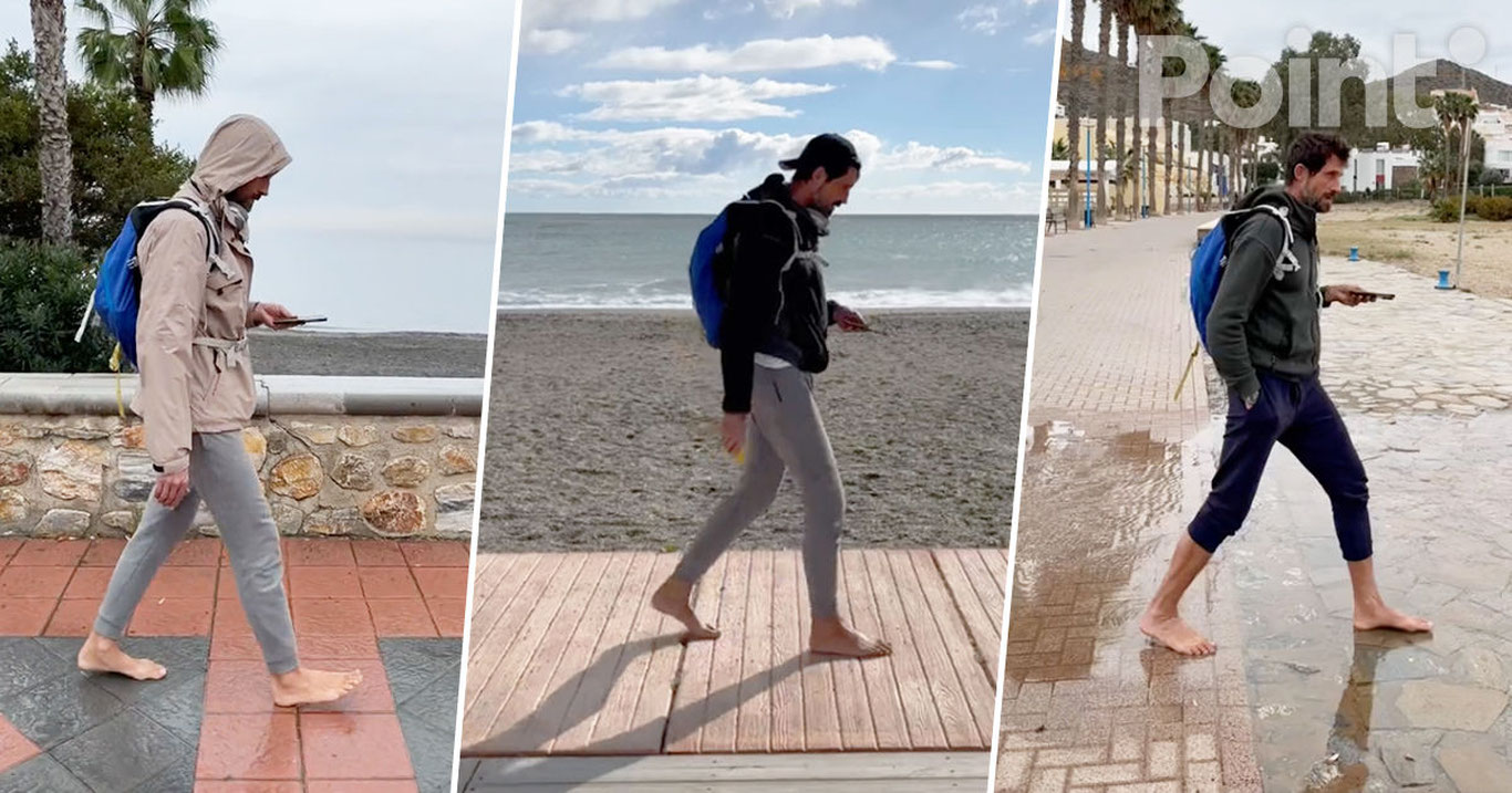 Сицилиялик эркак 6 ой ялангоёқ юриб, дунё рекордини ўрнатди