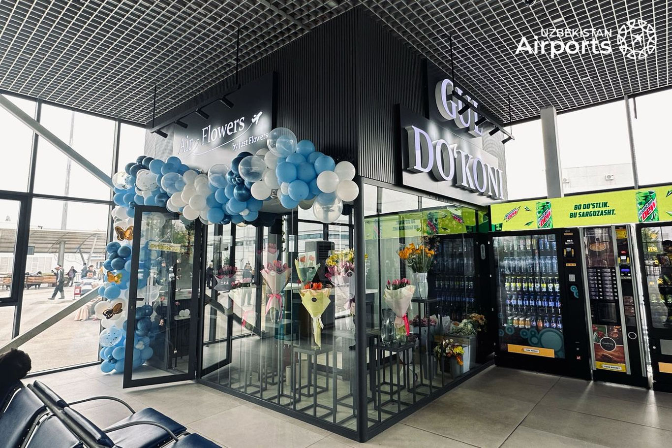 Toshkent aeroportida gul do‘koni ochildi