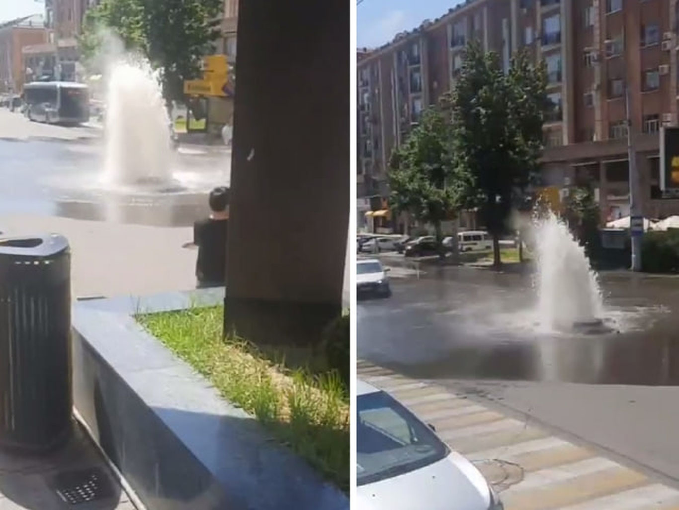 Toshkentda yerosti issiq suv quvuri yorilib ketdi