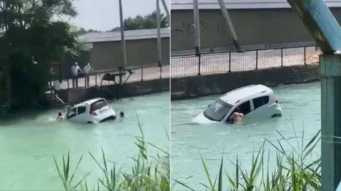 Чирчиқда Spark дарёга тушиб, оқиб кетди