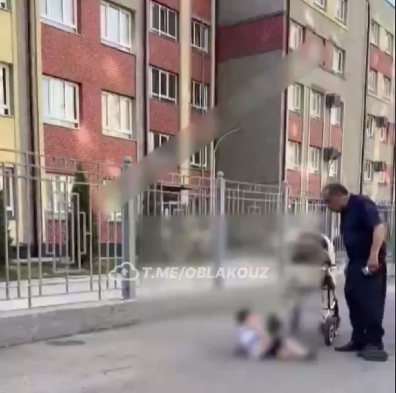 Toshkentda erkak nabirasini ko‘chada kaltakladi