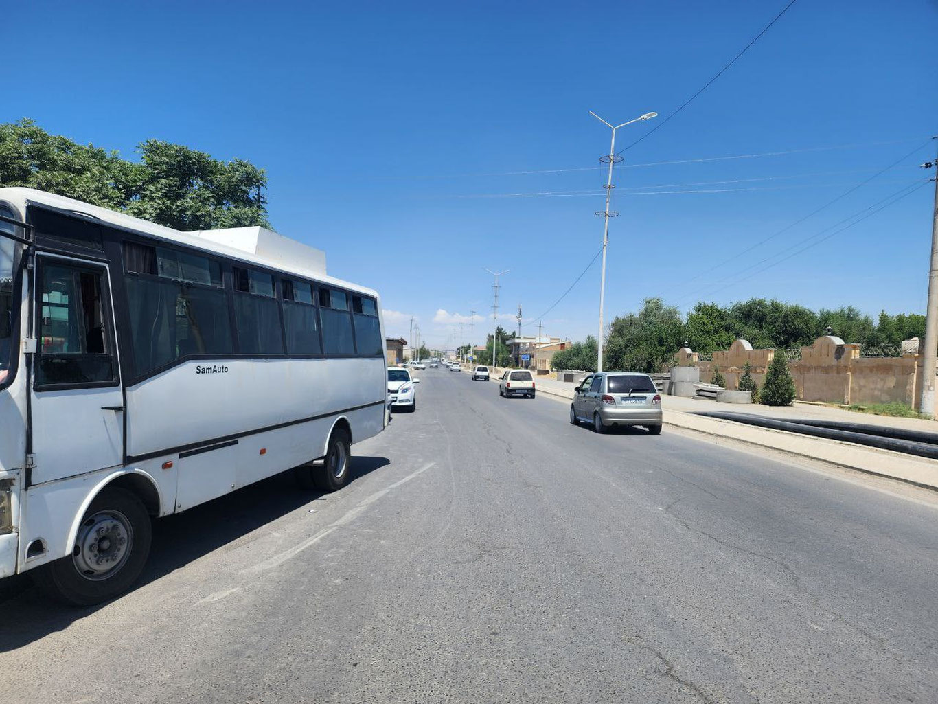 Самарқандда автобус пиёдани уриб юборди