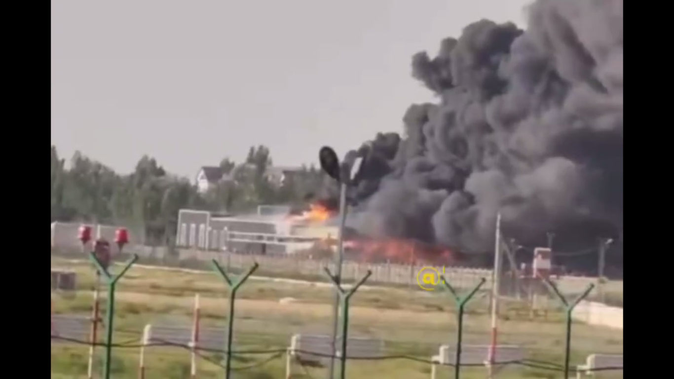 Қаршидаги телевизор заводи ёниб кетди