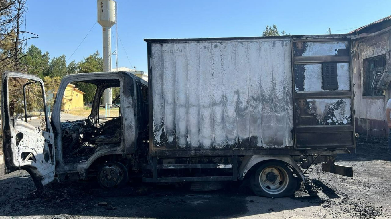 Самарқанддаги шифохона ҳудудида ёнғин чиқди