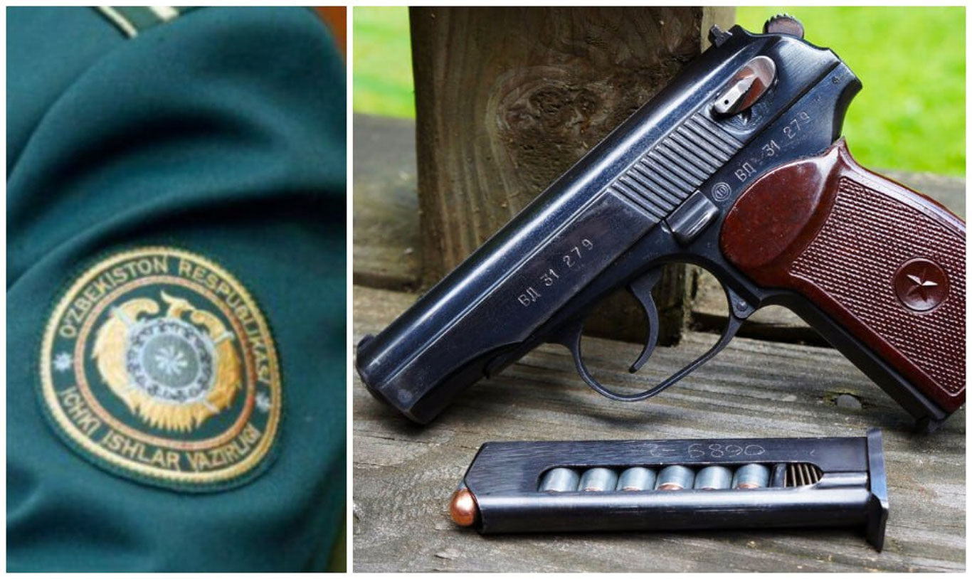 Бўстонлиқда профилактика инспектори хотини ва 7 ойлик чақалоғи, сўнг ўзини отиб ўлдирди