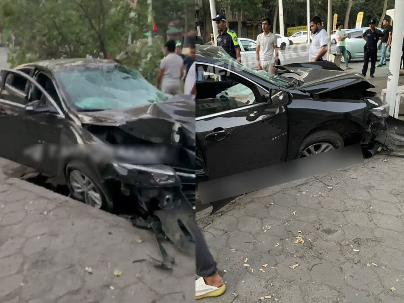 Тошкентда Malibu-2 аварияга учради