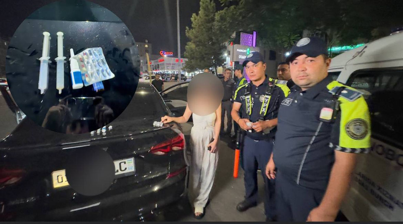 Тошкентда 25 ёшли қиз ёнидан наркотик модда топилди