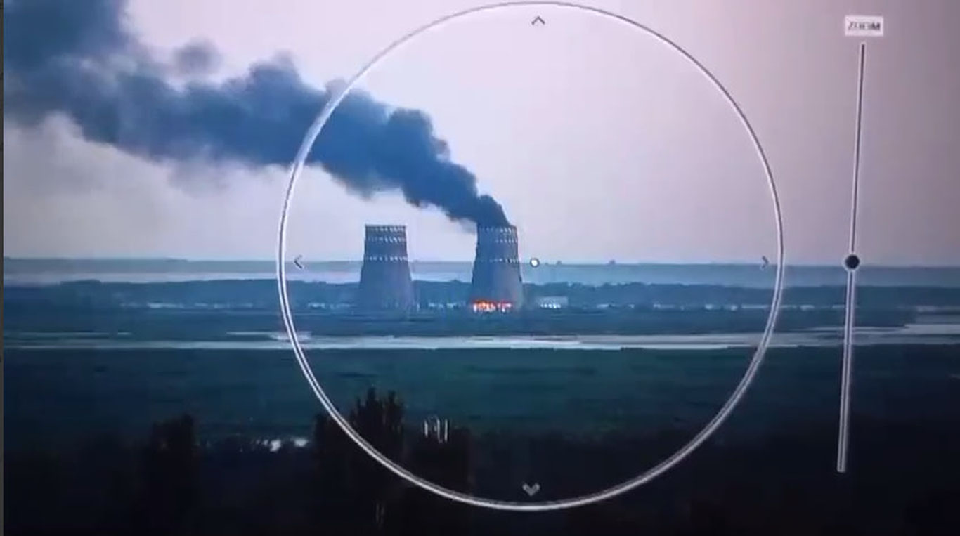 Rossiya qo‘shinlari Zaporoje AESda yong‘in uyushtirdi
