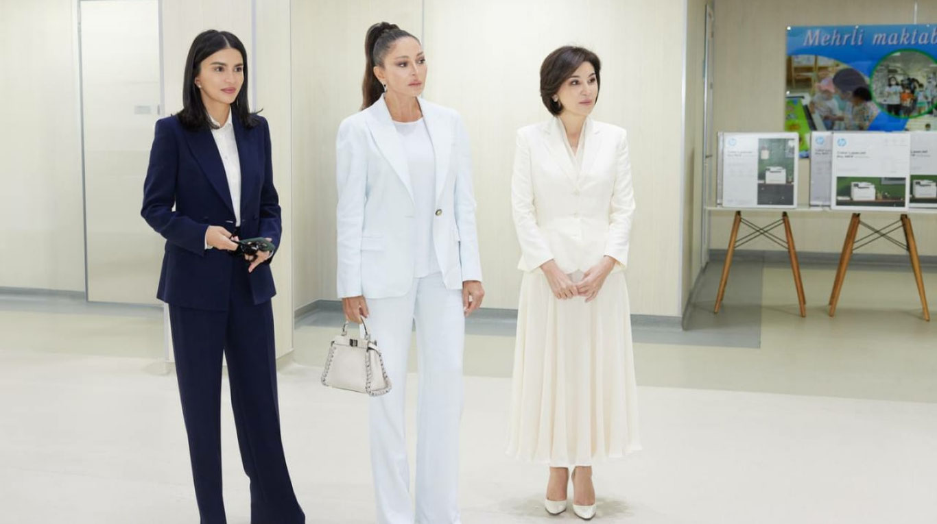 Зироат Мирзиёева ва Саида Мирзиёева Озарбайжон биринчи хоними билан учрашишди