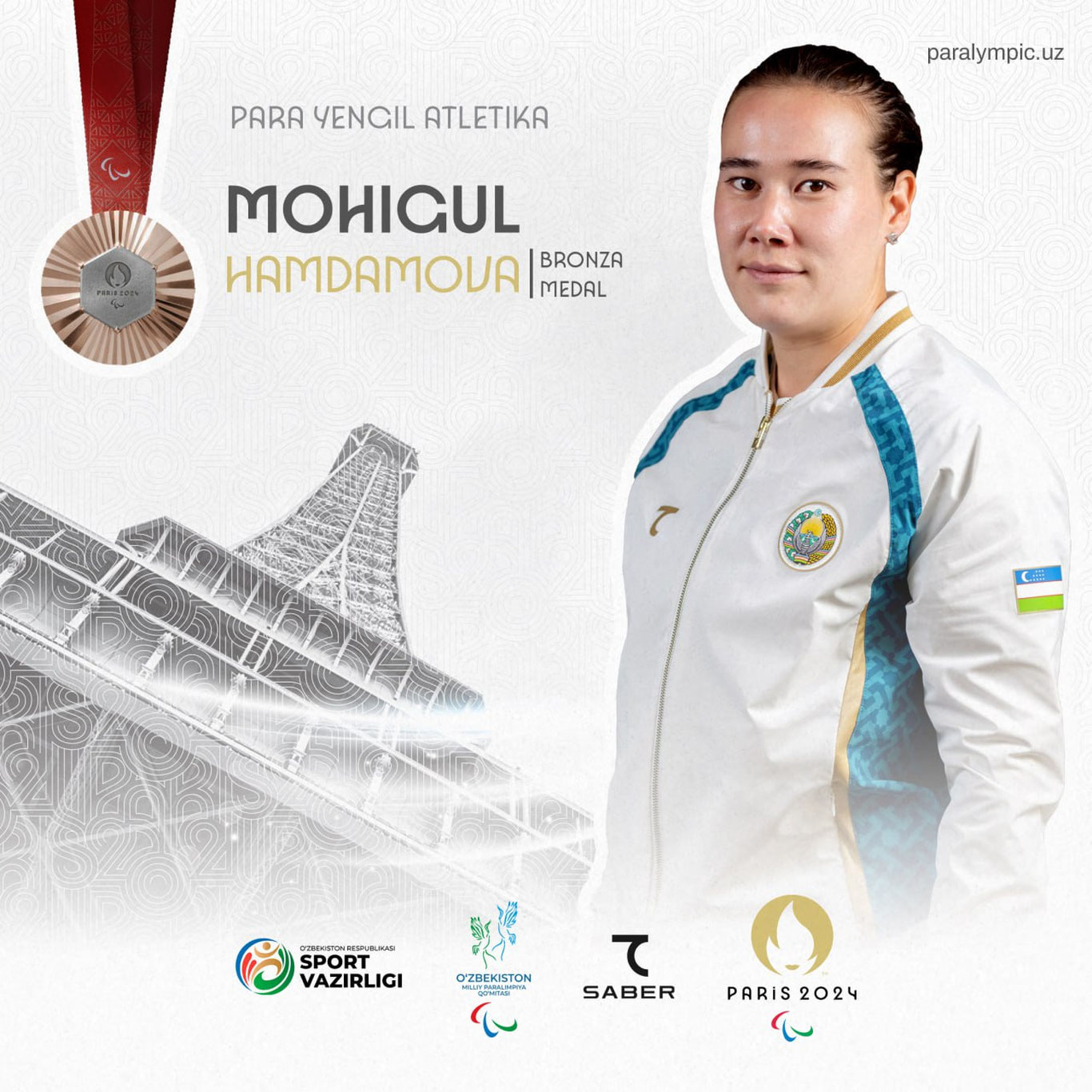 Mohigul Hamdamova bronza medali sohibiga aylandi