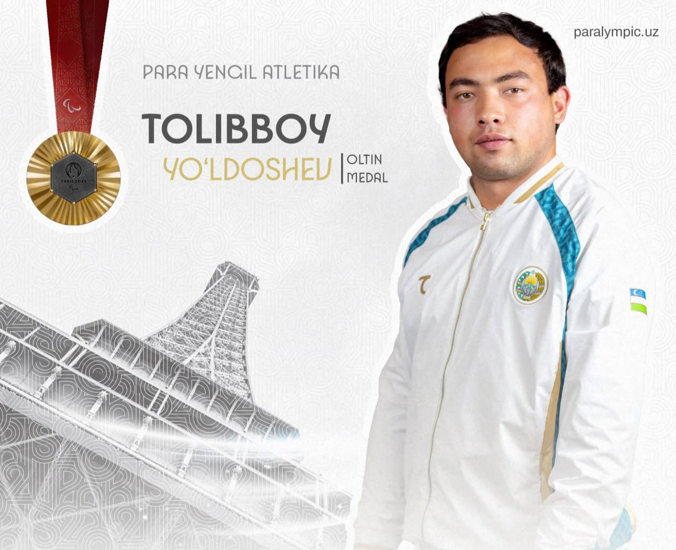 Толиббой Йўлдашев Паралимпия ўйинлари чемпиони бўлди