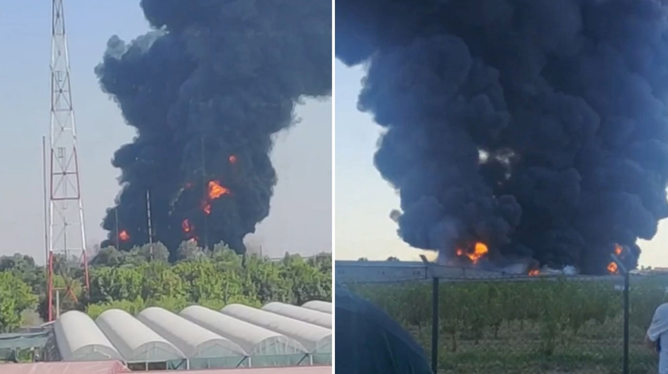 Зангиотадаги ёнғин салкам 5 соатдан сўнг ўчирилди