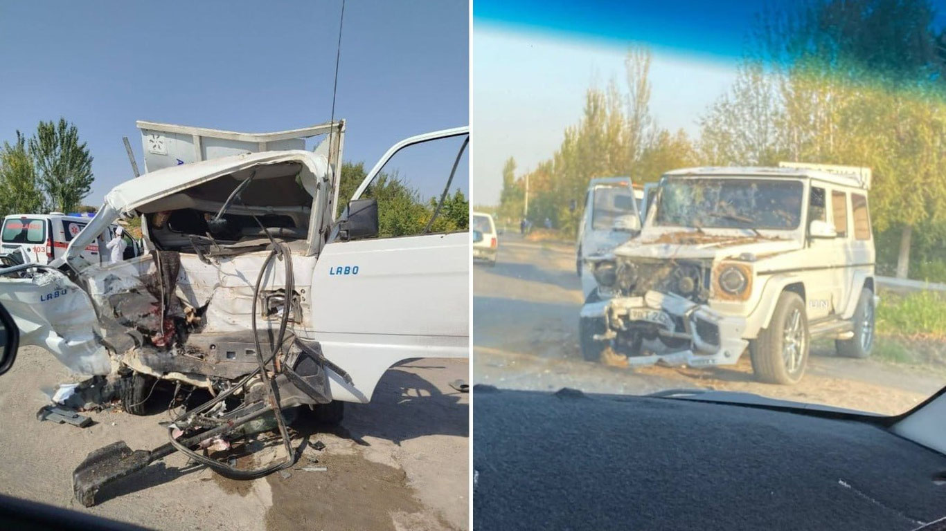 Qashqadaryoda “Mercedes-Benz” avariyaga uchradi