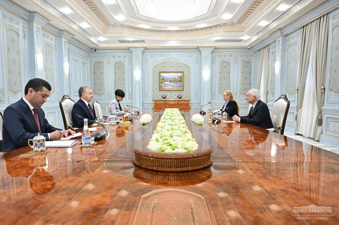 Prezident EXHT DIIHB missiyasi rahbarini qabul qildi