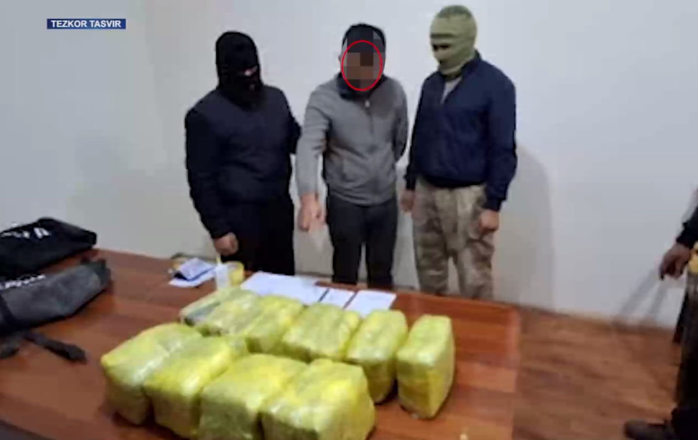 O‘zbekistonga kontrabanda yo‘li bilan keltirilgan 65 kg “gashish” musodara qilindi