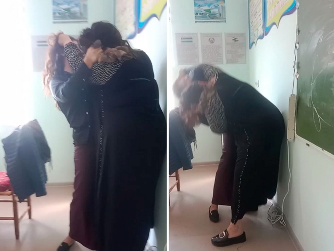 Хоразмда ўқувчининг онаси ўқитувчини калтаклади