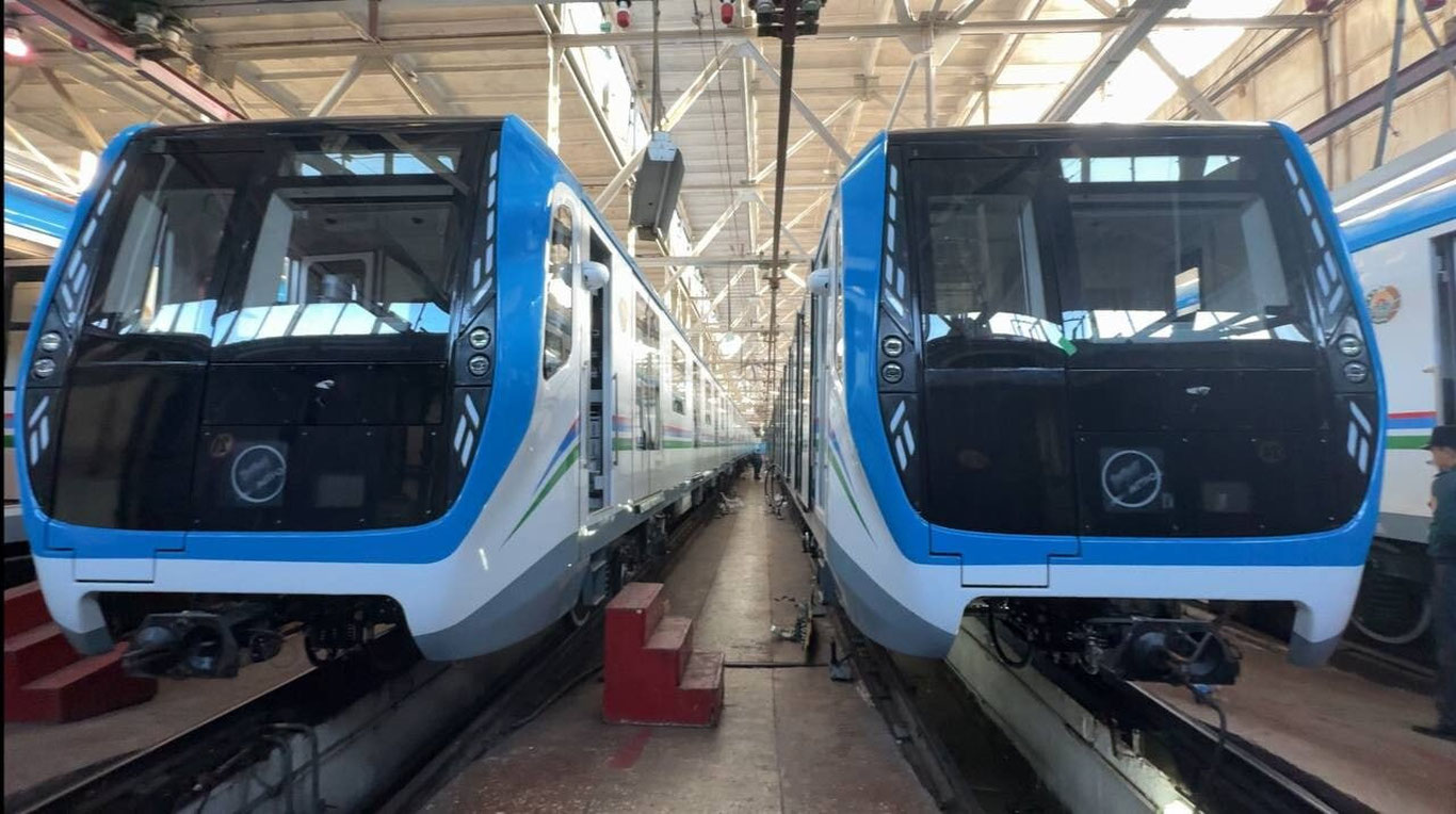 Toshkentga 3 ta yangi metro vagoni olib kelindi