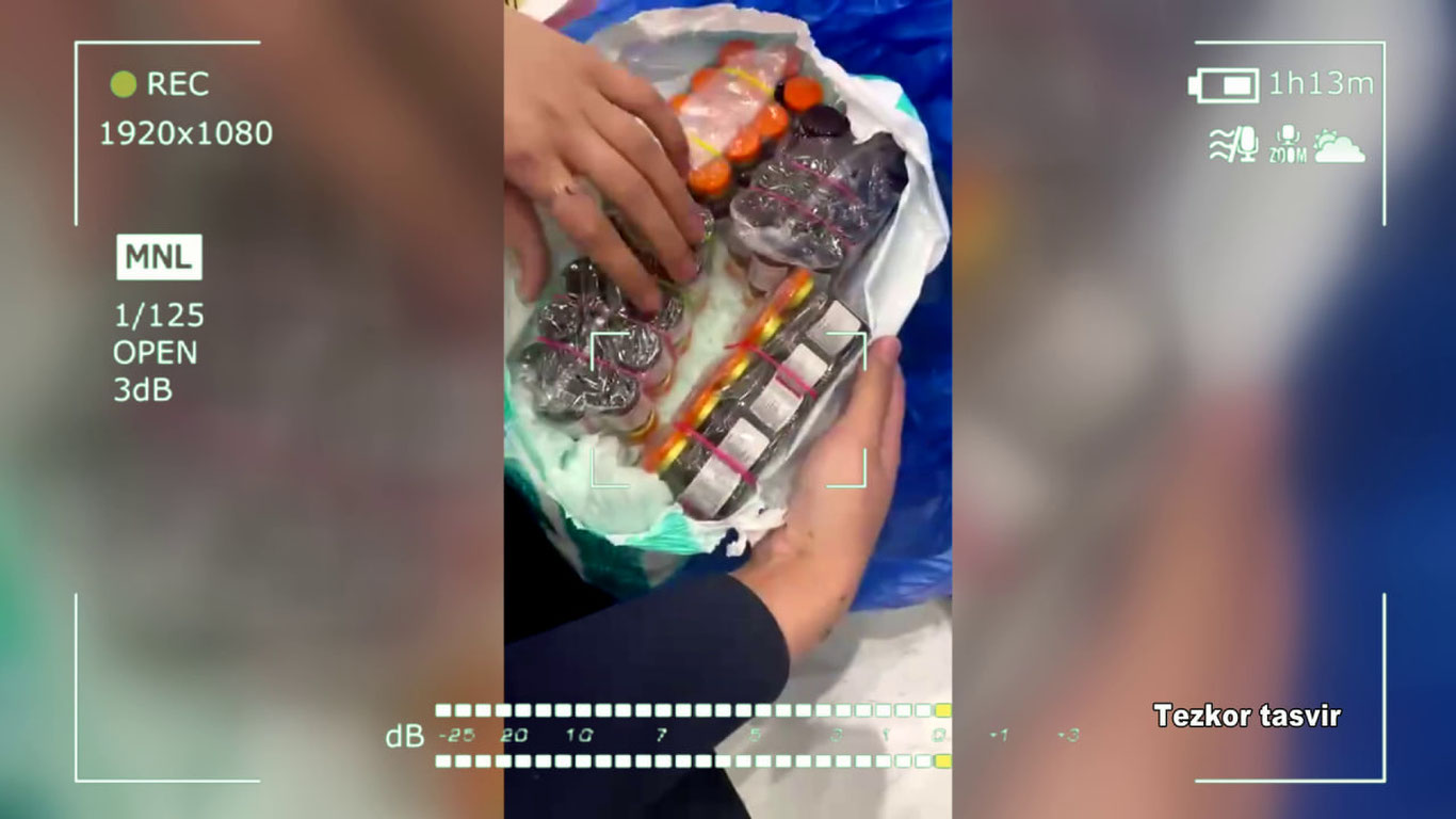 Тошкент аэропортида тагликка яширилган дорилар аниқланди