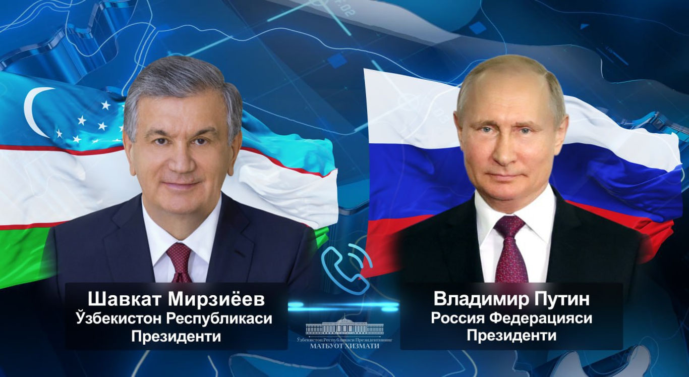 Shavkat Mirziyoyev Vladimir Putin bilan telefonlashdi