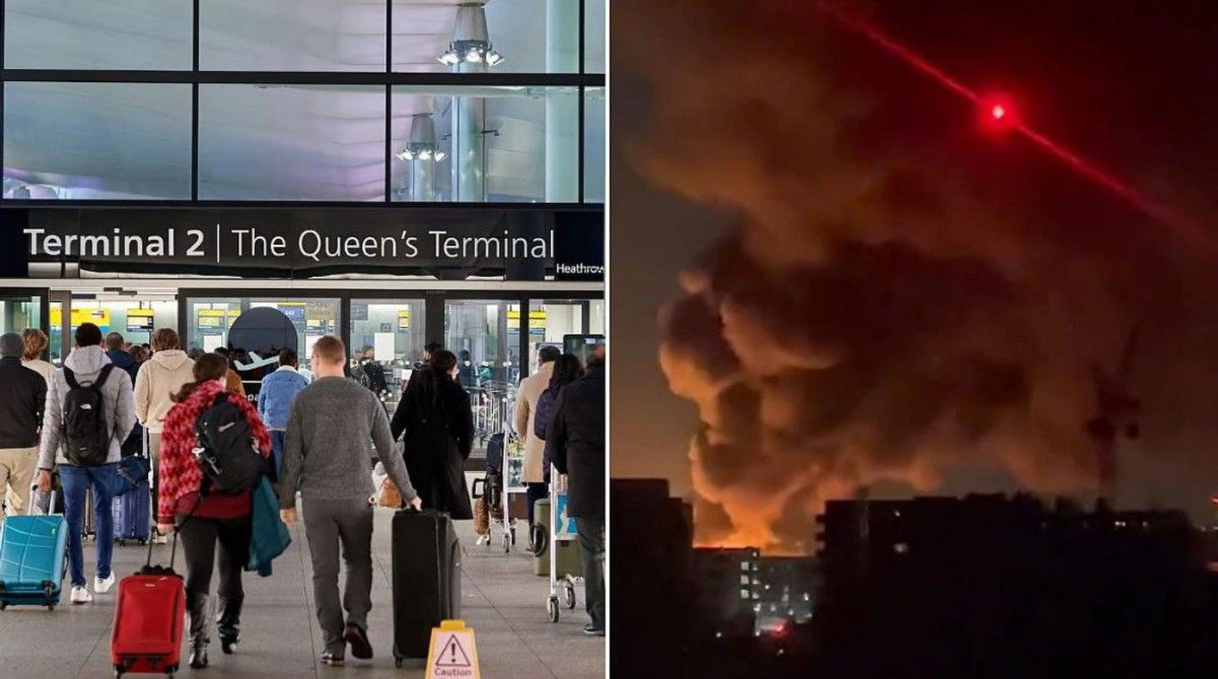 Londonning eng yirik aeroporti vaqtincha yopildi