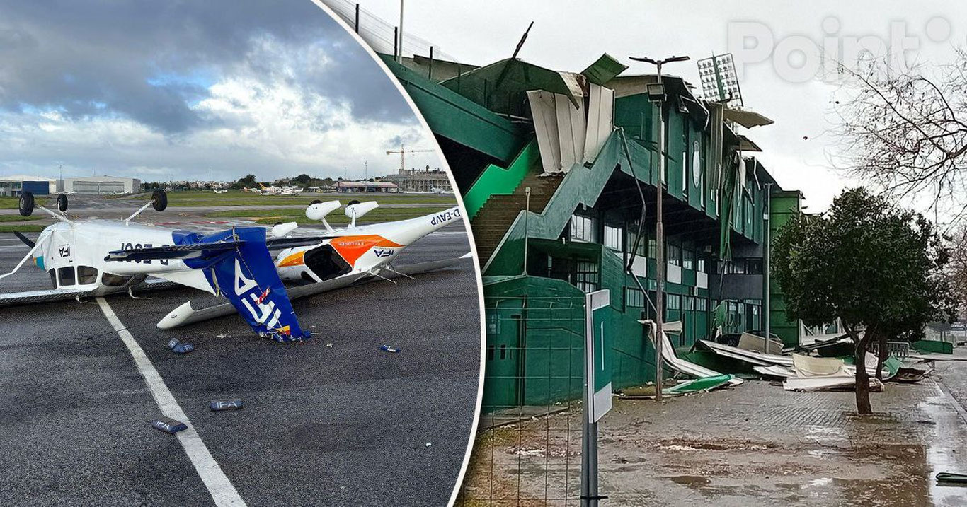 Португалияда кучли бўрон кузатилмоқда