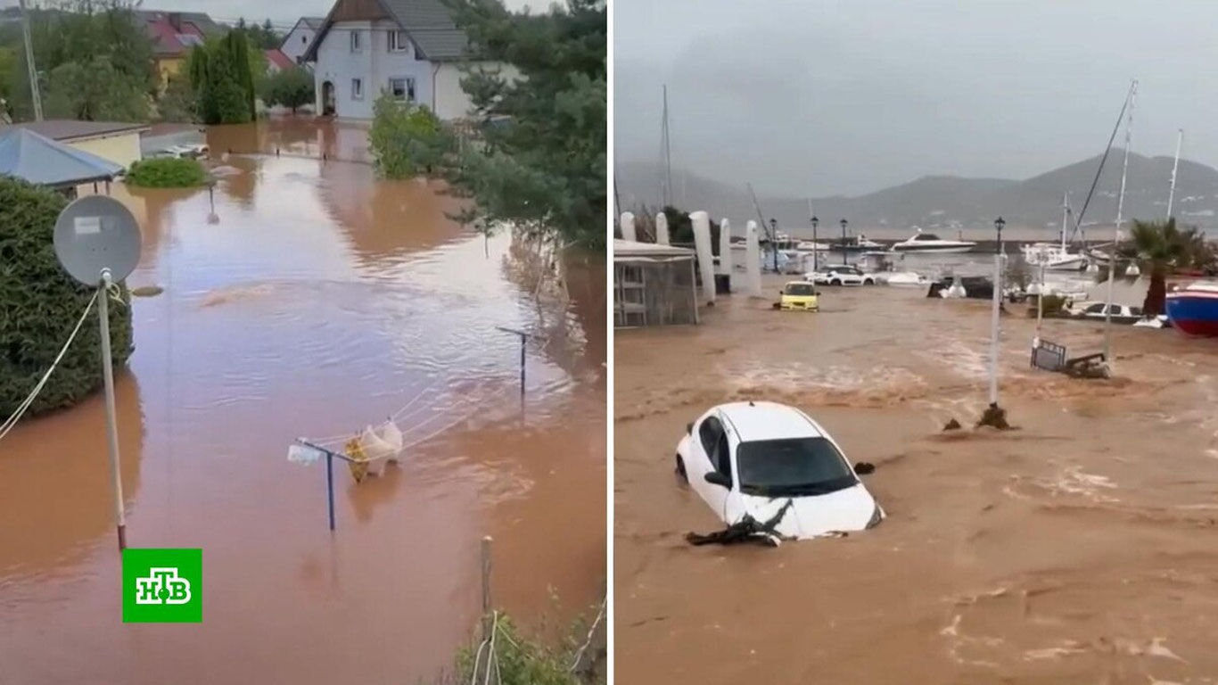 Грециянинг 2 та оролида сув тошқинлари бошланди