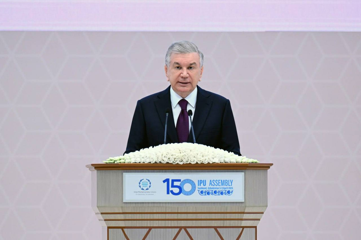 Шавкат Мирзиёев Парламентлараро иттифоқнинг 150-юбилей Ассамблеясида иштирок этмоқда