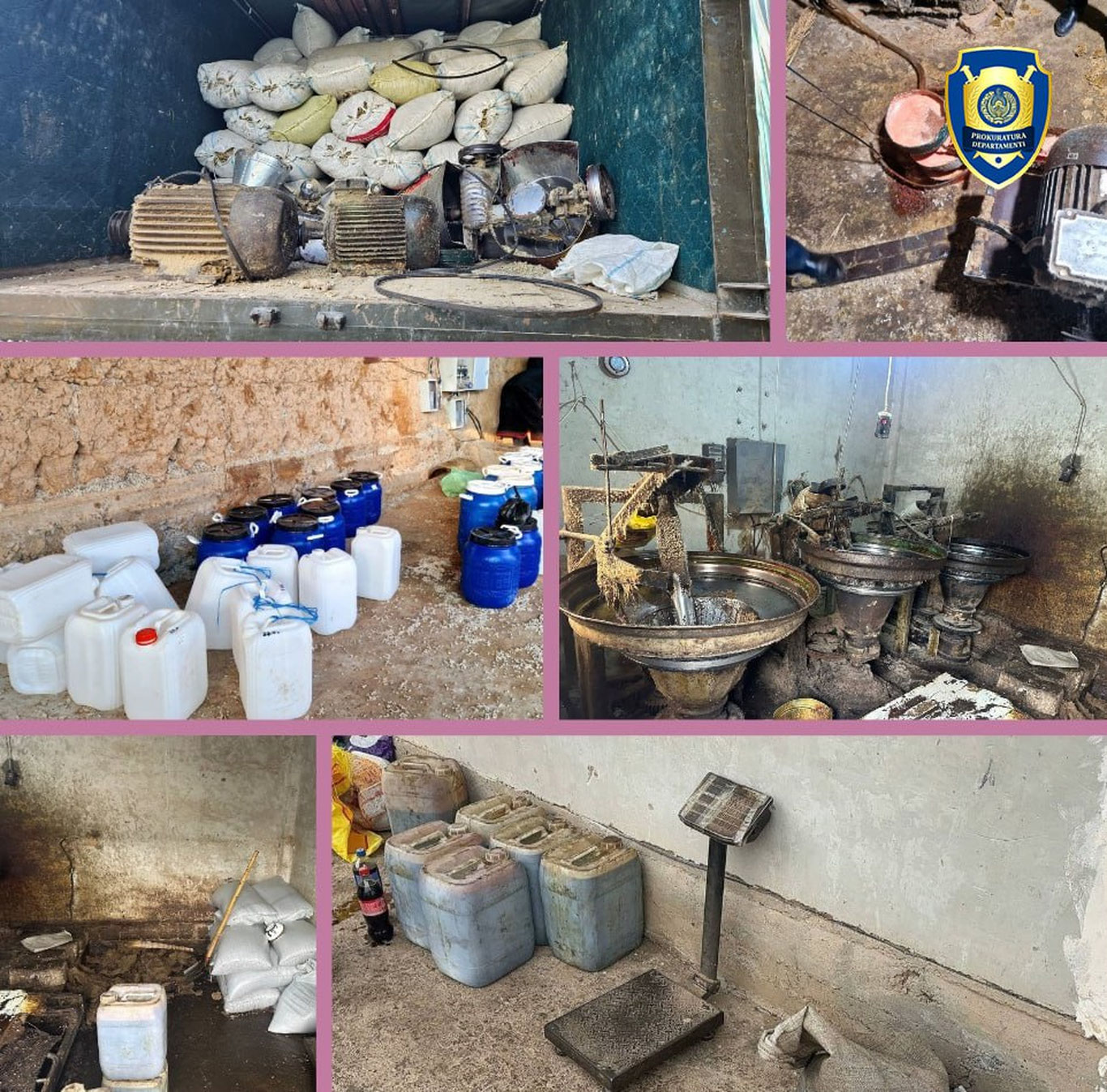 Қўлбола усулда ёғ ишлаб чиқариш цехлари фош этилди