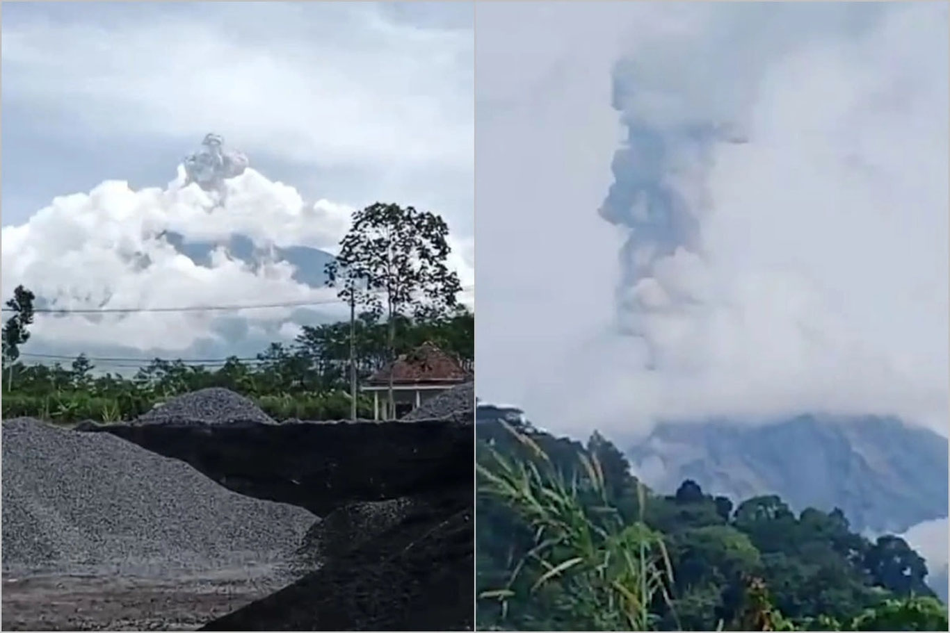 Indoneziyadagi eng baland vulqonlardan biri otilib chiqdi