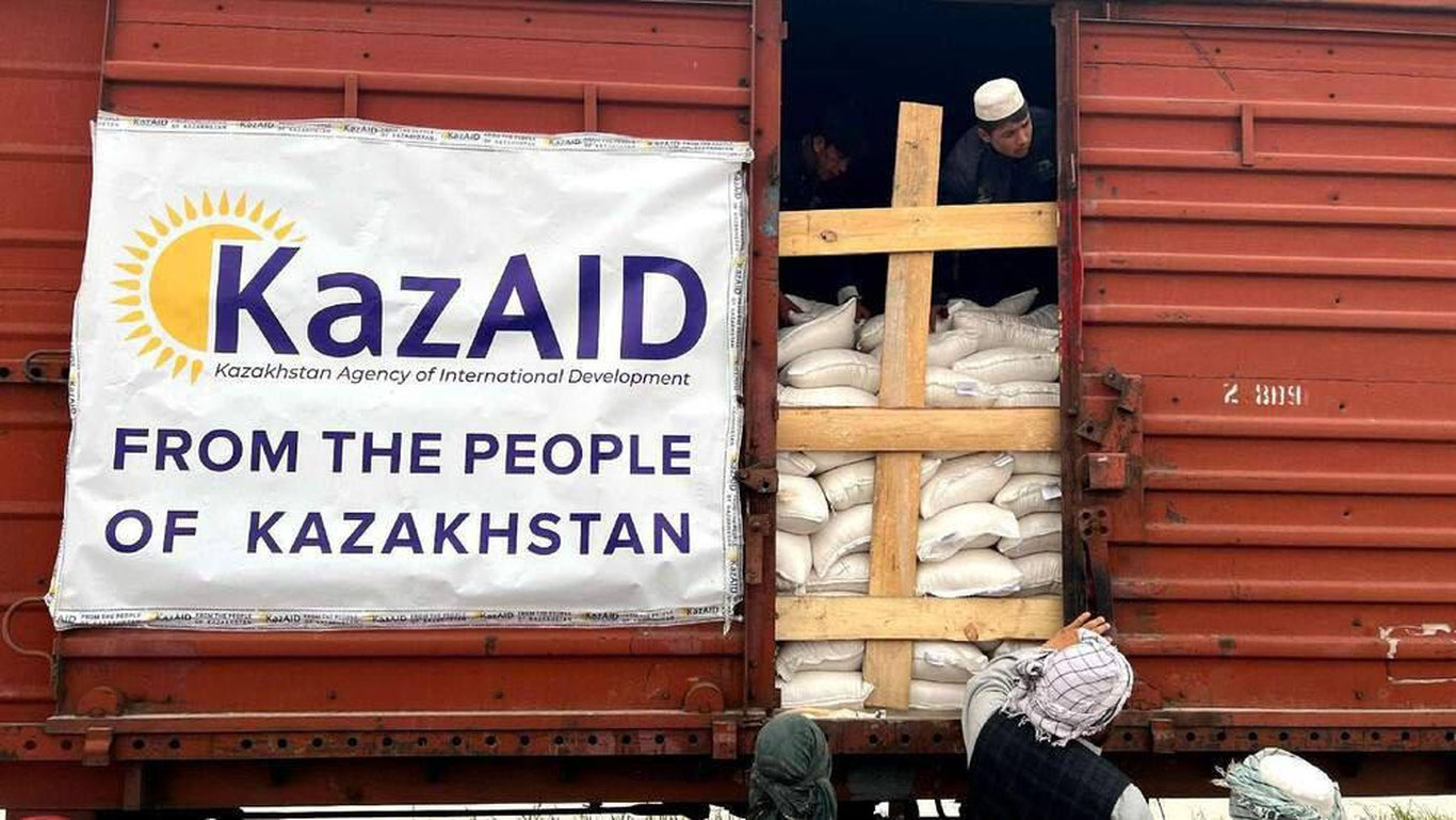 Qozog‘iston Afg‘onistonga gumanitar yordam yubordi