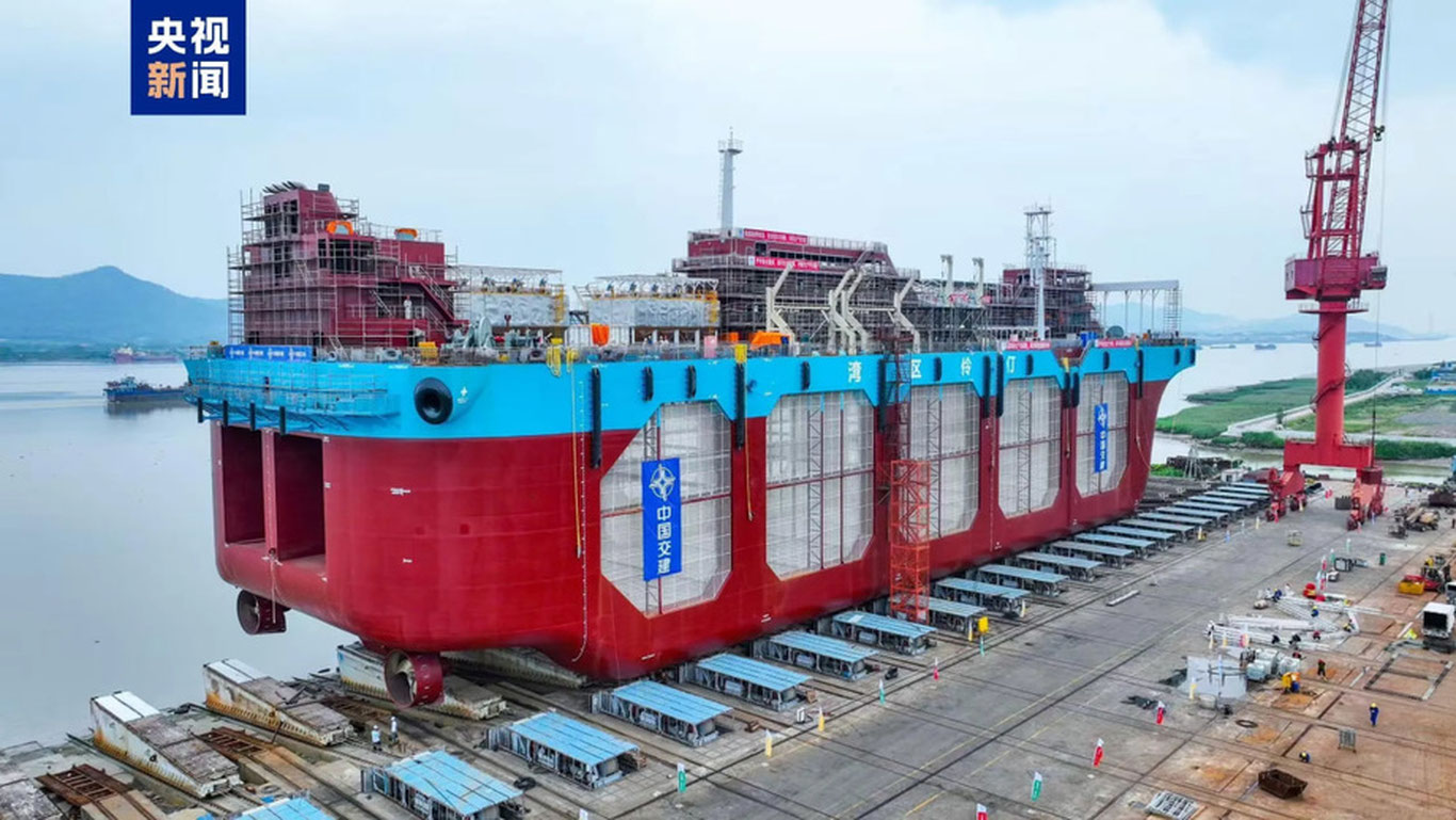 Хитойда балиқ етиштириладиган улкан кема қурилмоқда