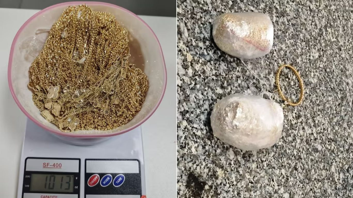 1 кг тақинчоқни жинсий аъзосига яширган аёл ушланди