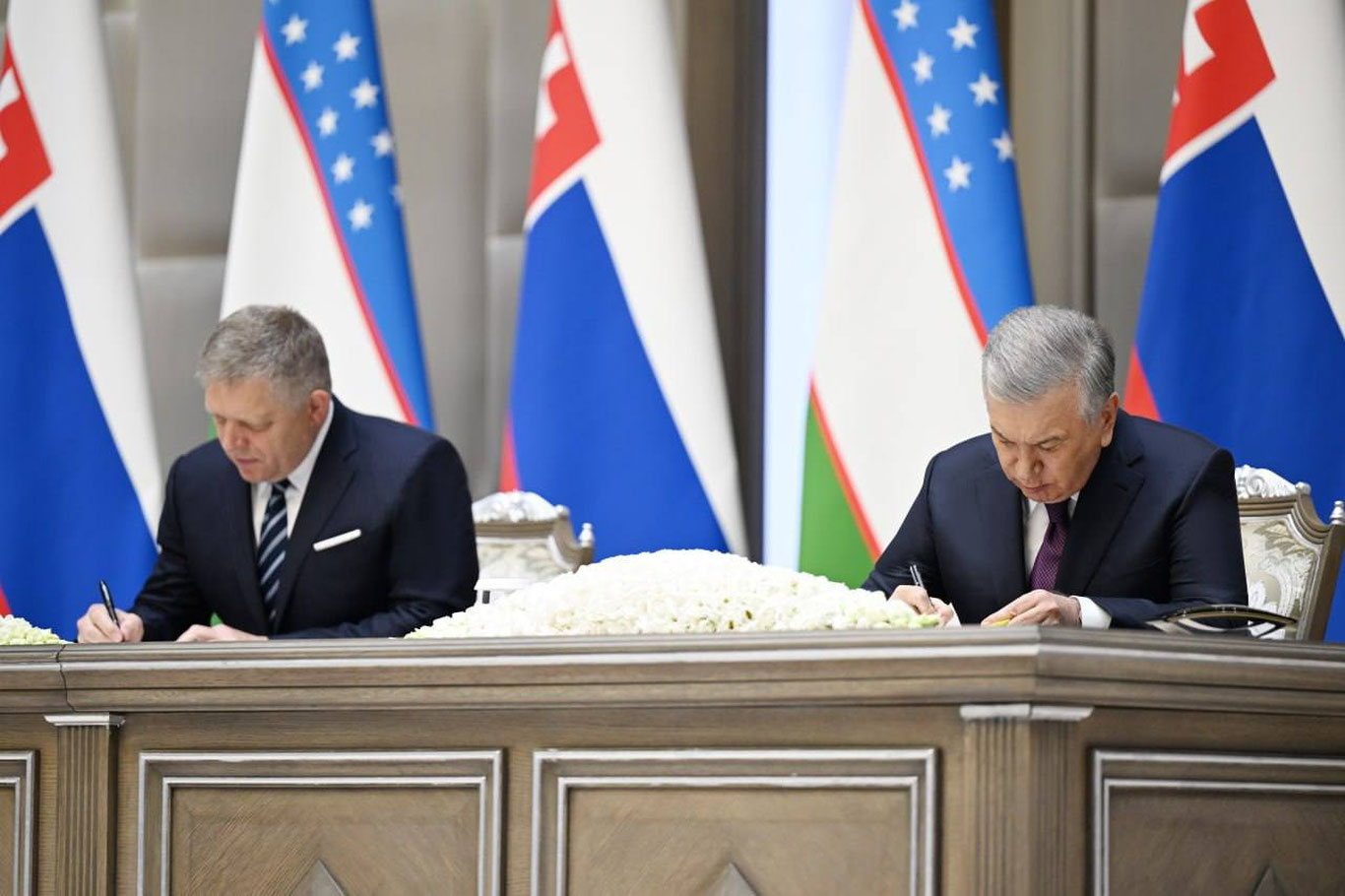 O‘zbekiston va Slovakiya o‘rtasida bir qator hujjatlar imzolandi
