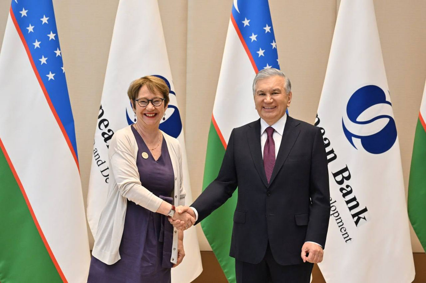 Shavkat Mirziyoyev YETTB prezidenti bilan uchrashdi