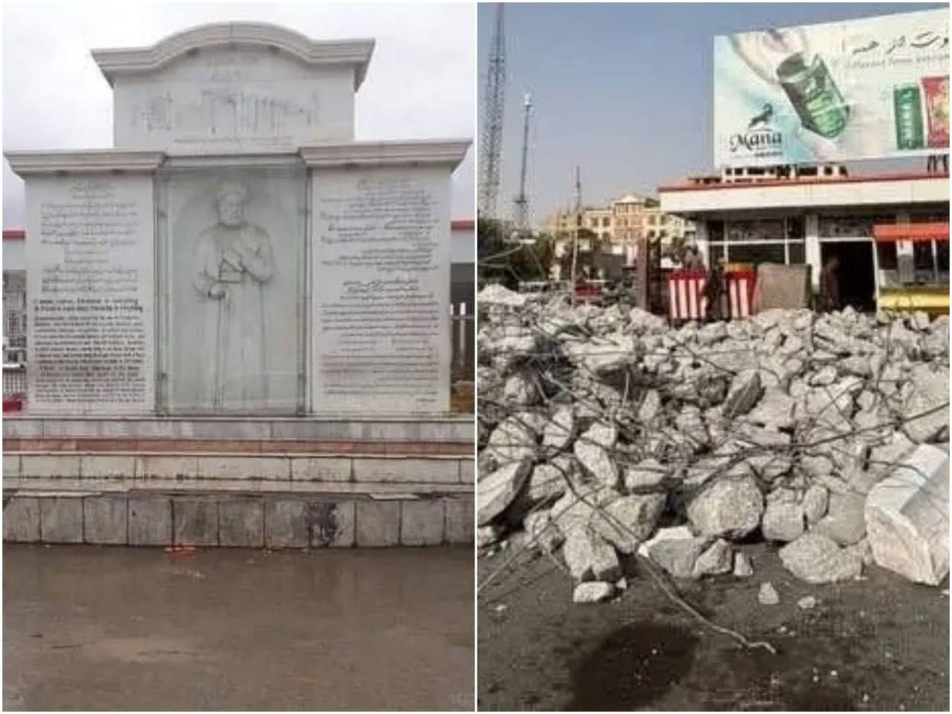 Mozori Sharifda Alisher Navoiy yodgorligi butkul buzib tashlandi