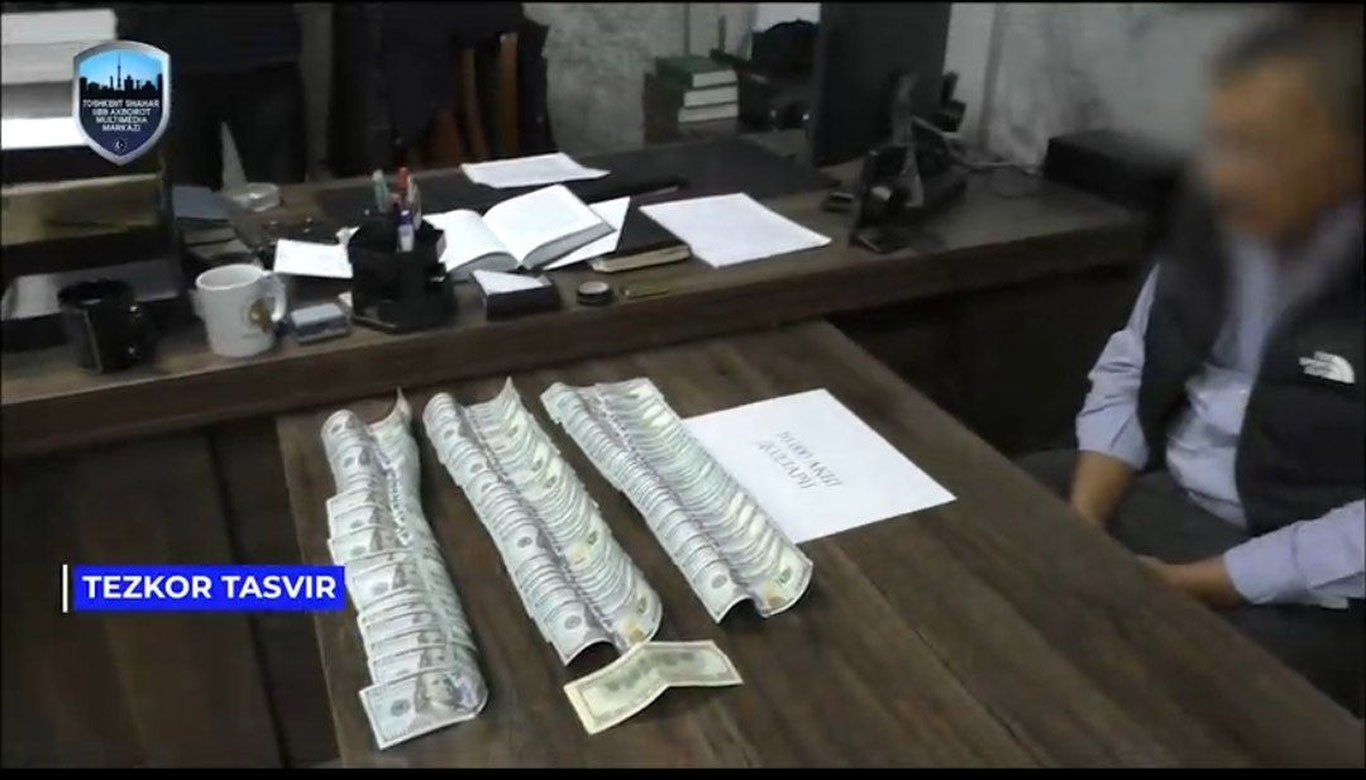 Toshkentda fuqaro IIO xodimiga 10 ming dollar pora berdi