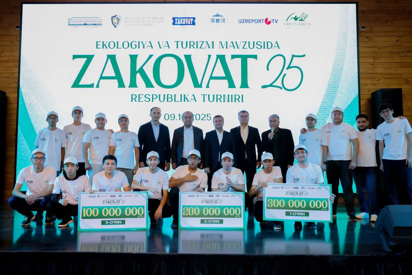 1-o‘ringa 300 mln yutuq: Bo‘stonliqda “Zakovat” o‘yini o‘tkazildi