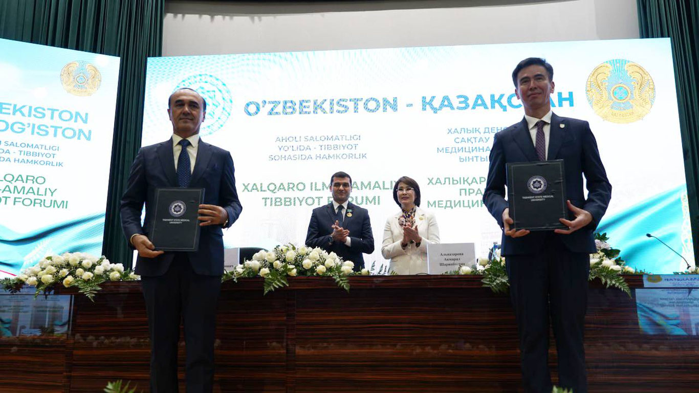 Тошкентда “Қозоғистон тиббиёти кунлари” ва икки давлат тиббиёт ёшлари ҳафталиги ўтказилди